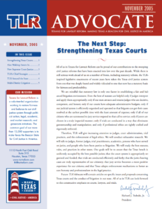 Advocate: November 2005