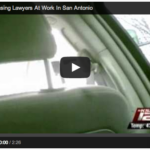 Screenshot of KSAT 12 news- Ambulance Chasing Lawyers at work in San Antonio