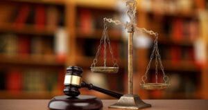 Gavel and scales of justice