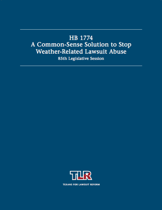 A Common-Sense Solution to Stop Weather-Related Lawsuit Abuse